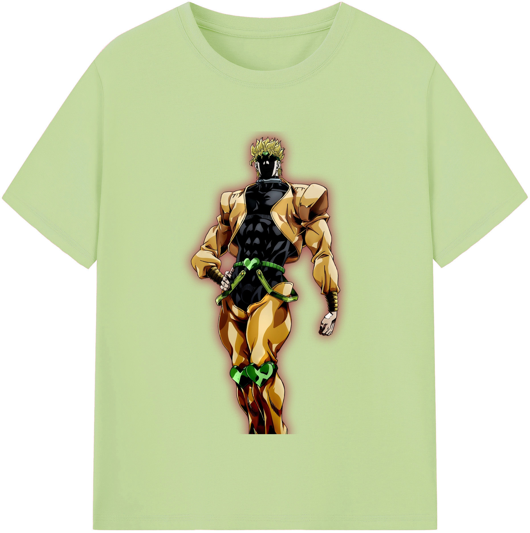 （画像用） ジョジョの奇妙な冒険 ディオ?ブランドー JoJo's Bizarre Adventure Dio Brando 綿100％半袖Tシャツ（フロントプリント）